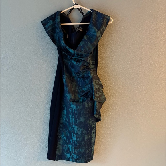 Joseph Ribkoff Dresses & Skirts - Joseph Ribkoff Asymmetrical Dress in Blue and Green